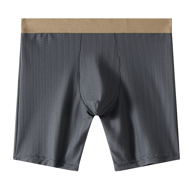 Mens Boxer Shorts Homme Nylon  - مراجعة Long Leg Trunk Men وسعره