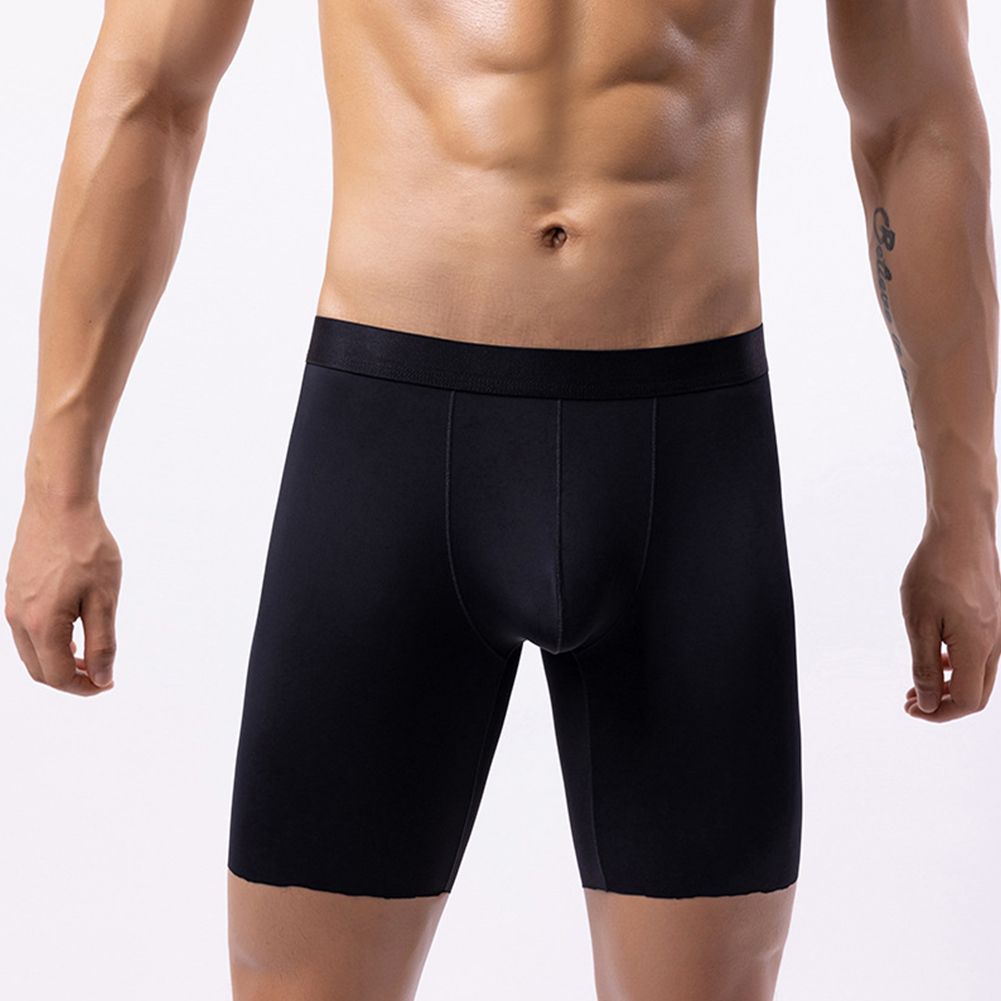 Men Ice Silk Long Leg Shorts B - مراجعة Long Leg Trunk Men وسعره