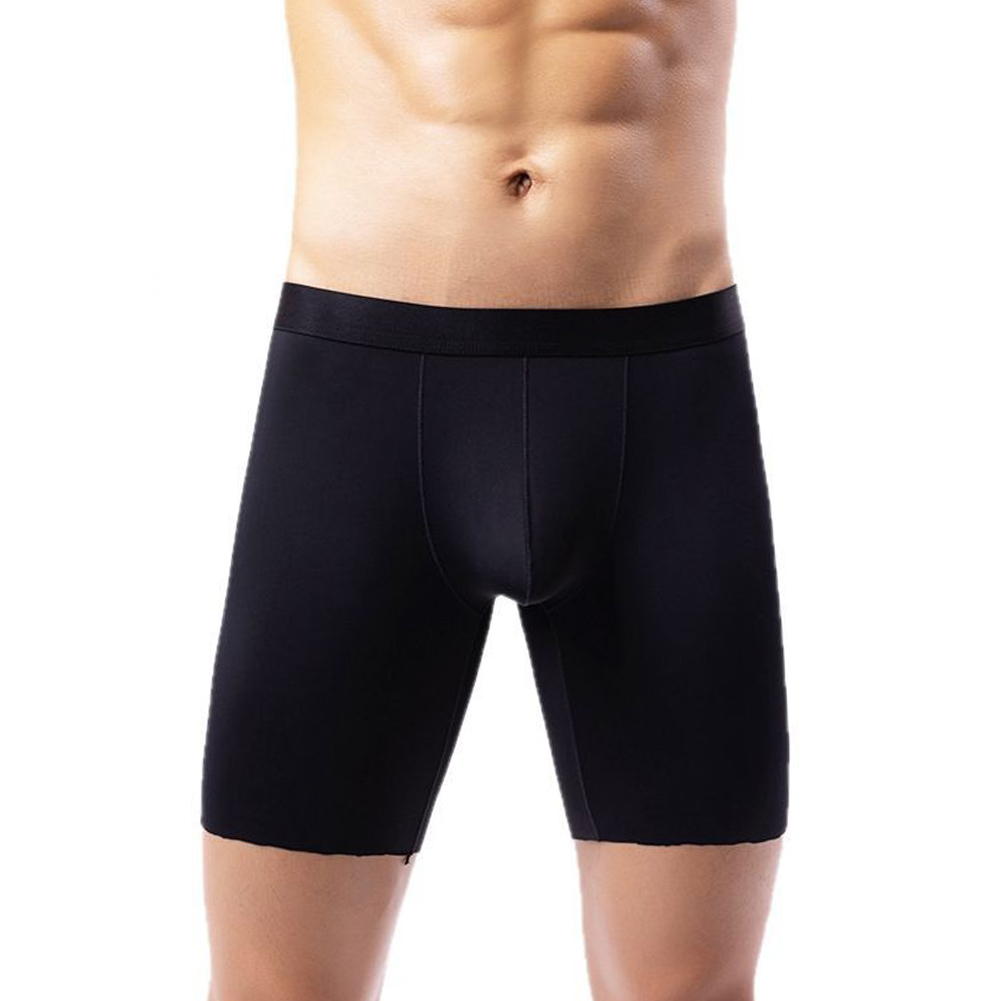 Men Ice Silk Long Leg Shorts B - مراجعة Long Leg Trunk Men وسعره