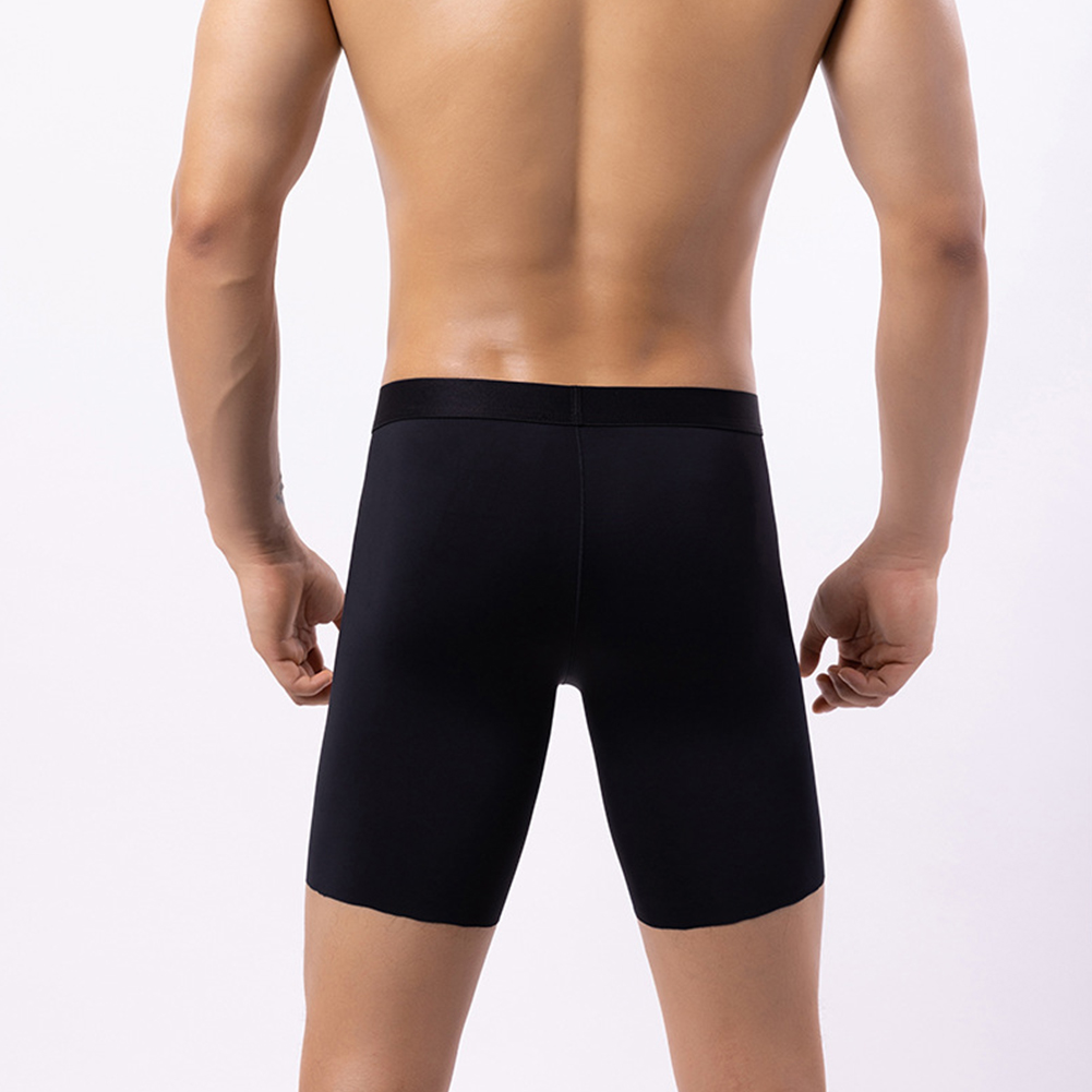 Men Ice Silk Long Leg Shorts B - مراجعة Long Leg Trunk Men وسعره