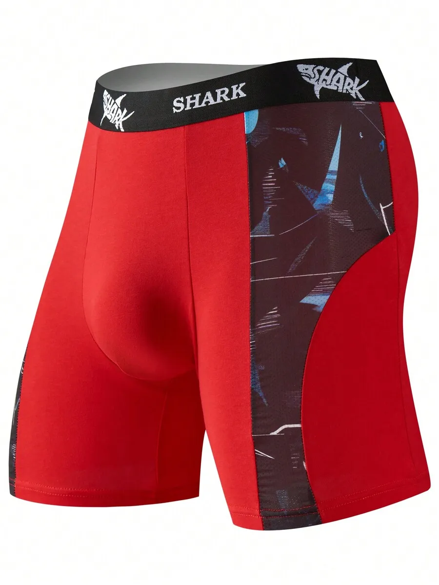 Red Spliced Mesh Boxer Shorts  - مراجعة Mesh Sport Boxer وسعره