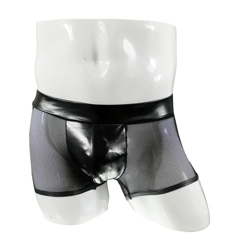Men Sexy Underwear Faux Leathe - مراجعة Bamboo Fiber Trunk وسعره