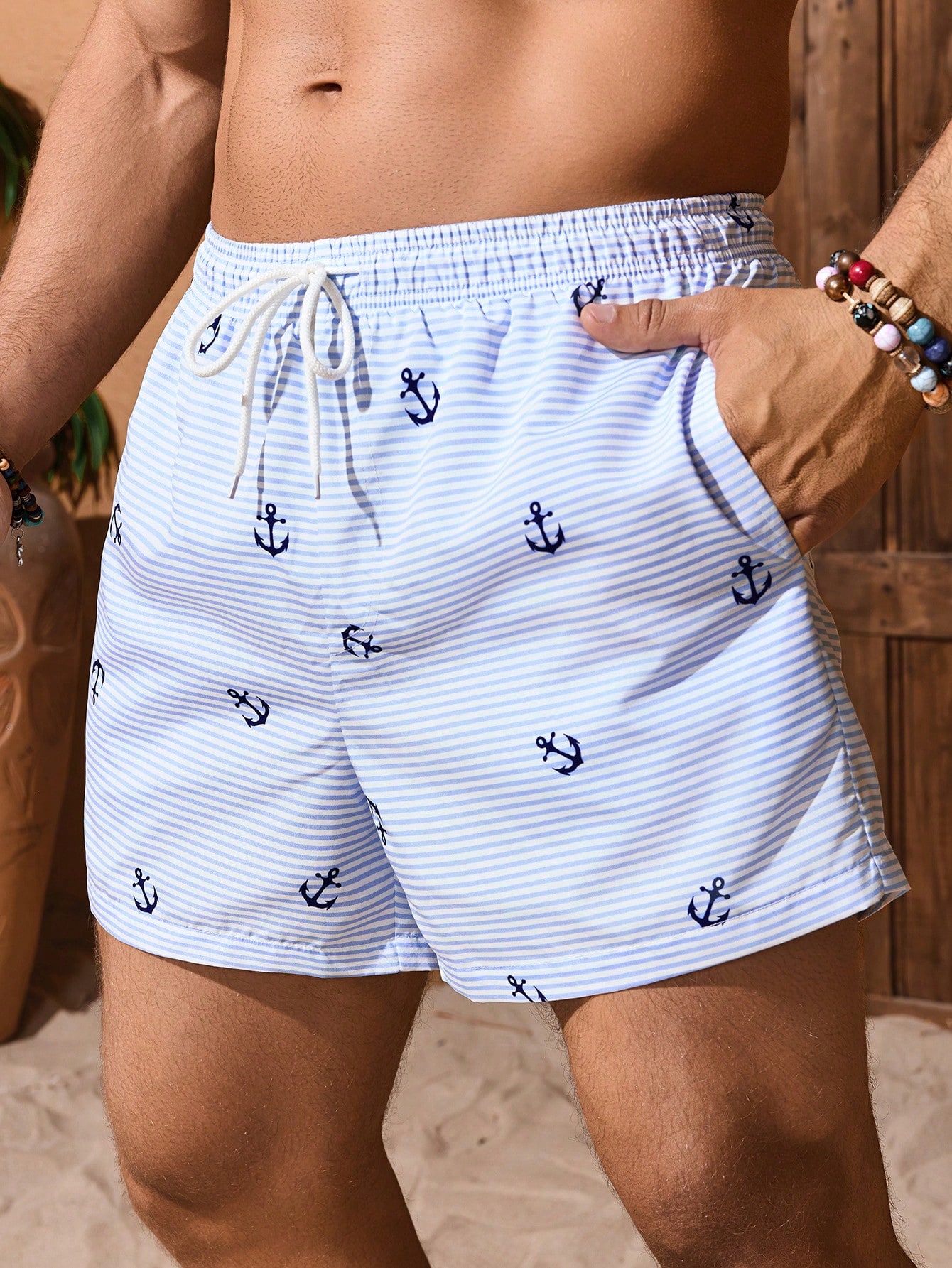 Men's Swimming Trunks Drawstri - مراجعة Bamboo Fiber Trunk وسعره