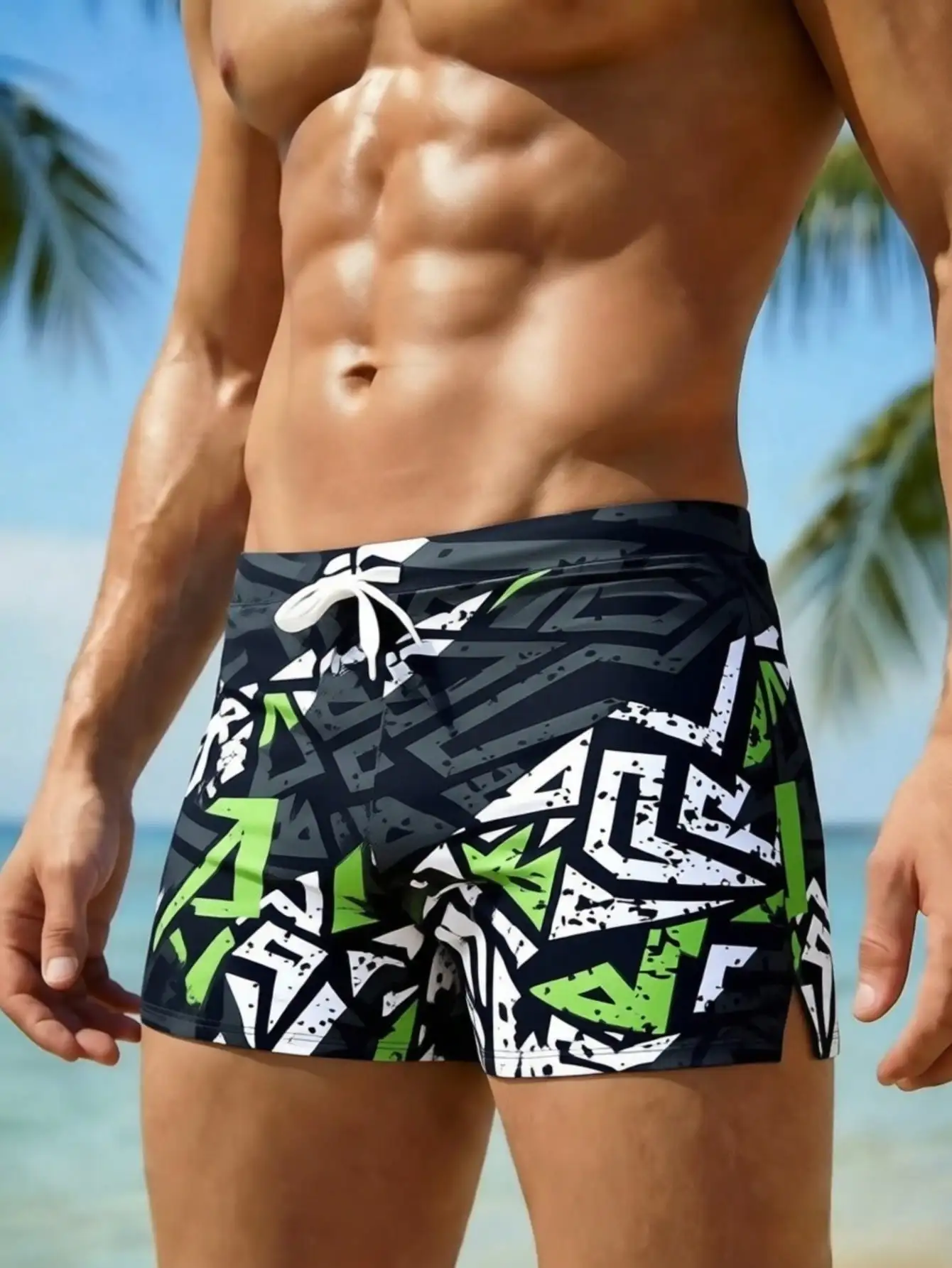 Men's Fashion Printed Pattern  - مراجعة Bamboo Fiber Trunk وسعره