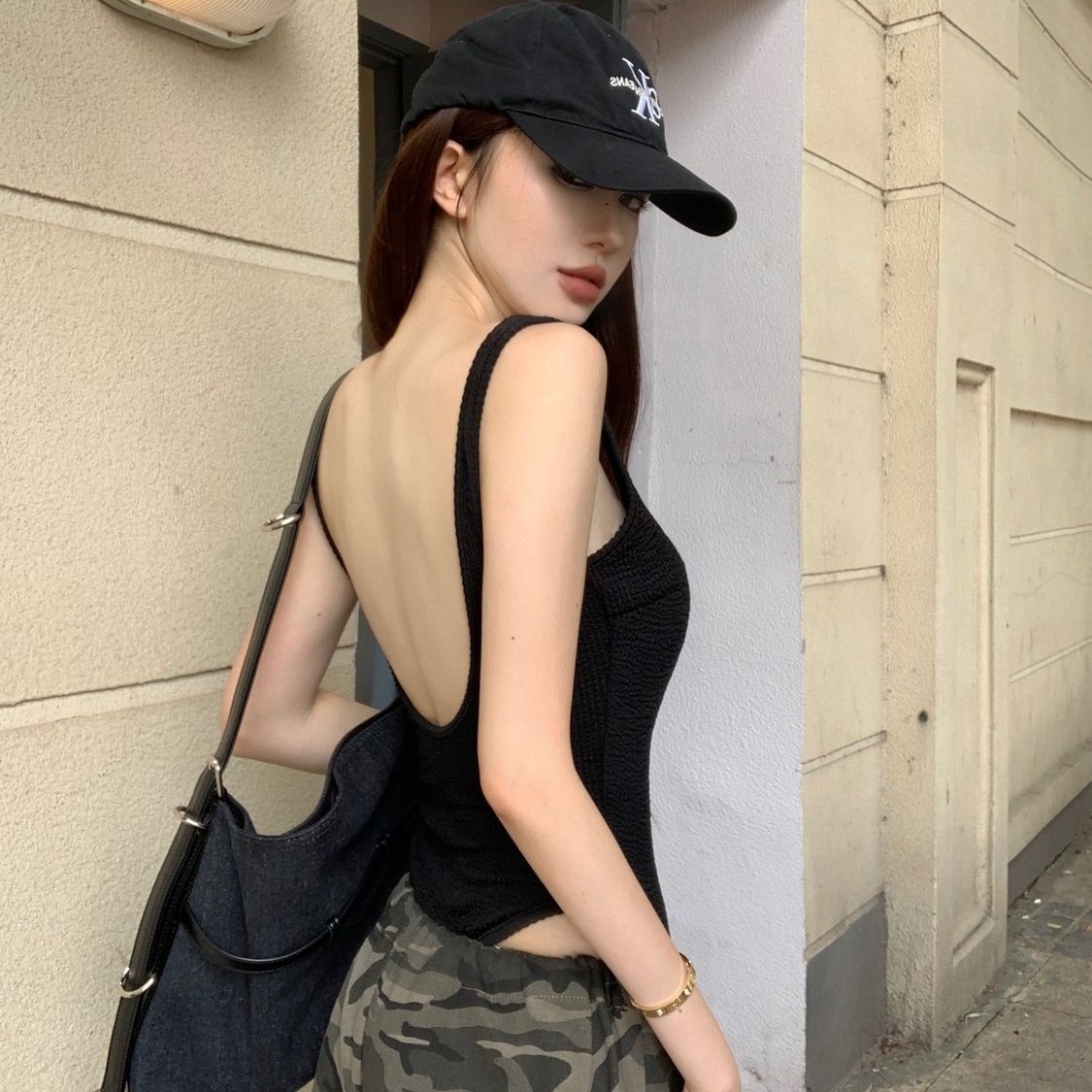 Black Strappy Bodysuit Sexy Ba - مراجعة Suspender Tank Top وسعره