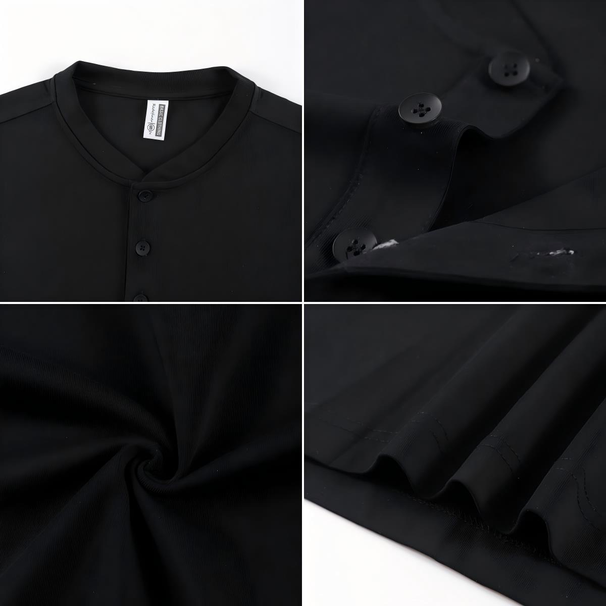 2026 NEW Solid Cotton Henley S - مراجعة Undershirt Crew Neck وسعره