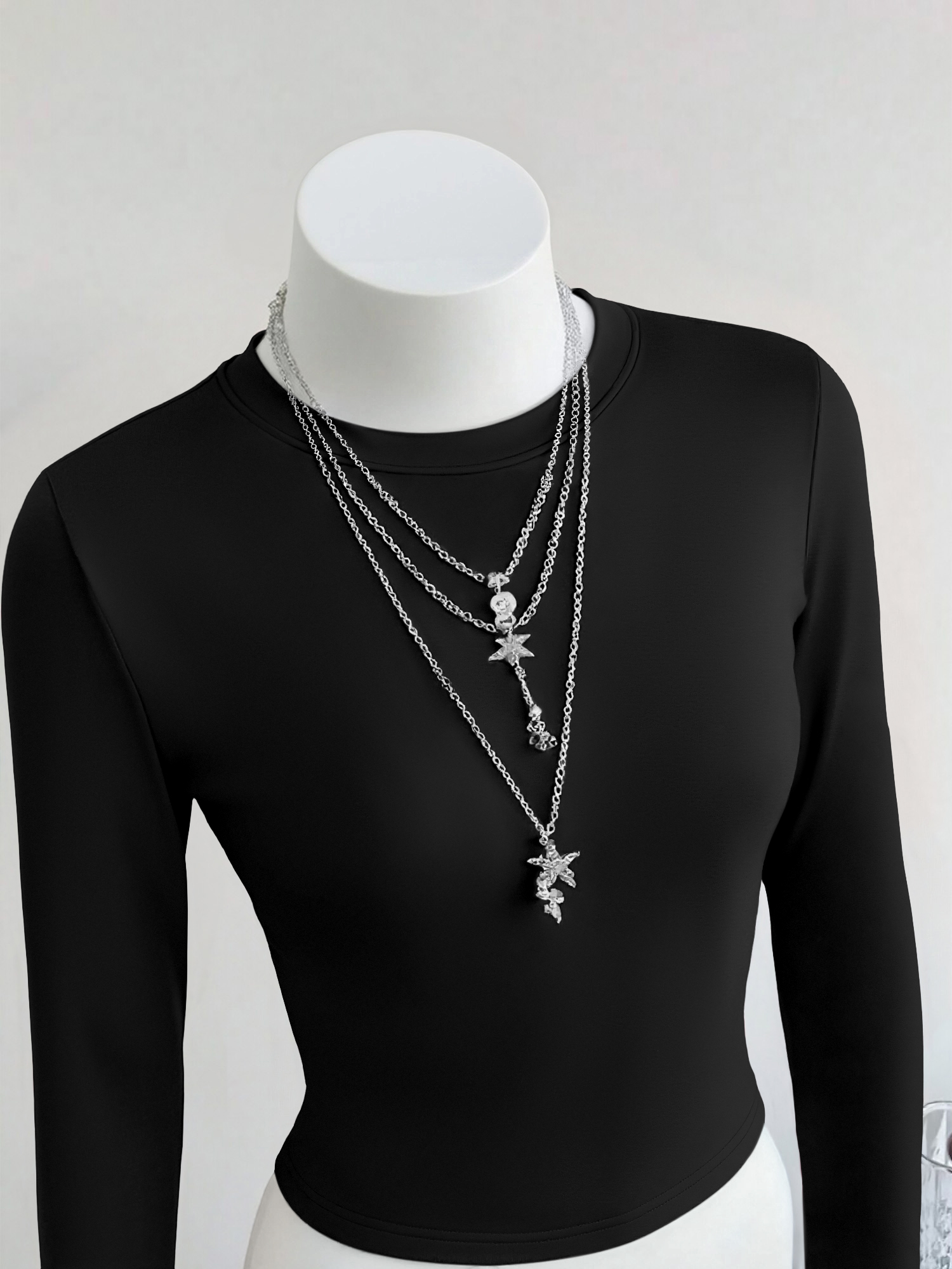 Y2K Cropped Long Sleeve T-Shir - مراجعة Undershirt Crew Neck وسعره