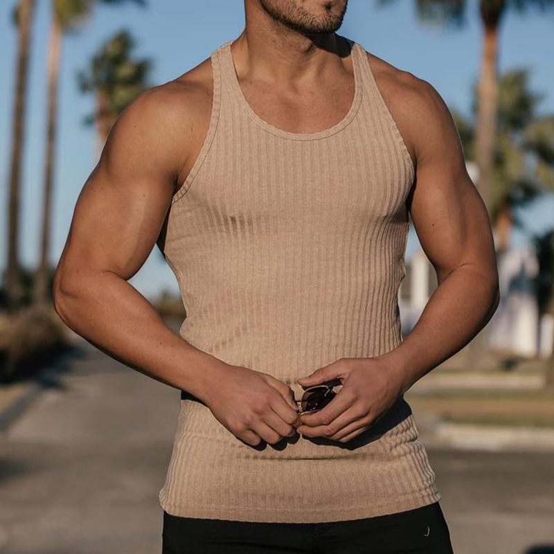 2024 Summer new men V-neck Ves - مراجعة Undershirt Crew Neck وسعره
