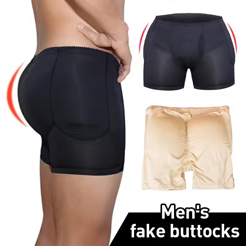 Men Padded Hip Enhancer Booty  - مراجعة Boxer Brief Pack Cotton وسعره