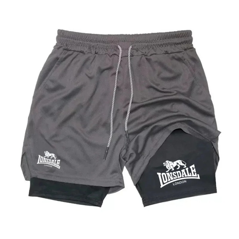 Print 2 in 1 Running Shorts fo - مراجعة Compression Shorts Athletes وسعره