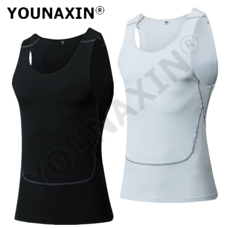 Men Black Sport Skinny Vest Ti - مراجعة Base Layer Top وسعره