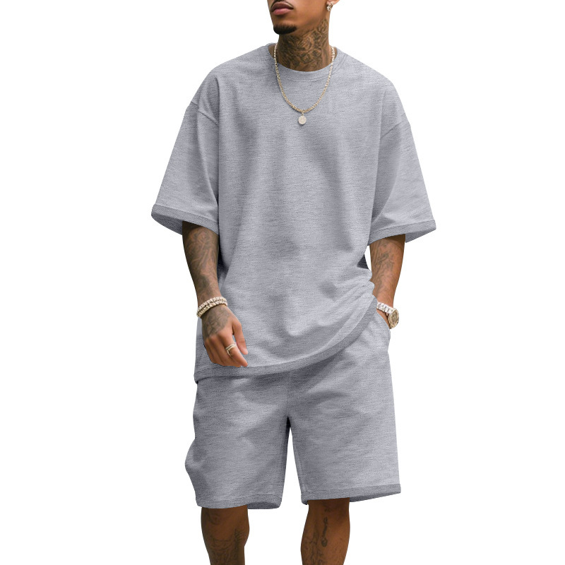 Men's Casual Two Piece Set Sum - مراجعة T Shirt Tight Fit وسعره