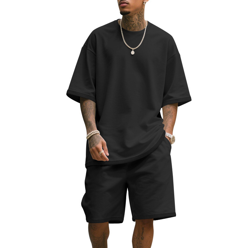 Men's Casual Two Piece Set Sum - مراجعة T Shirt Tight Fit وسعره