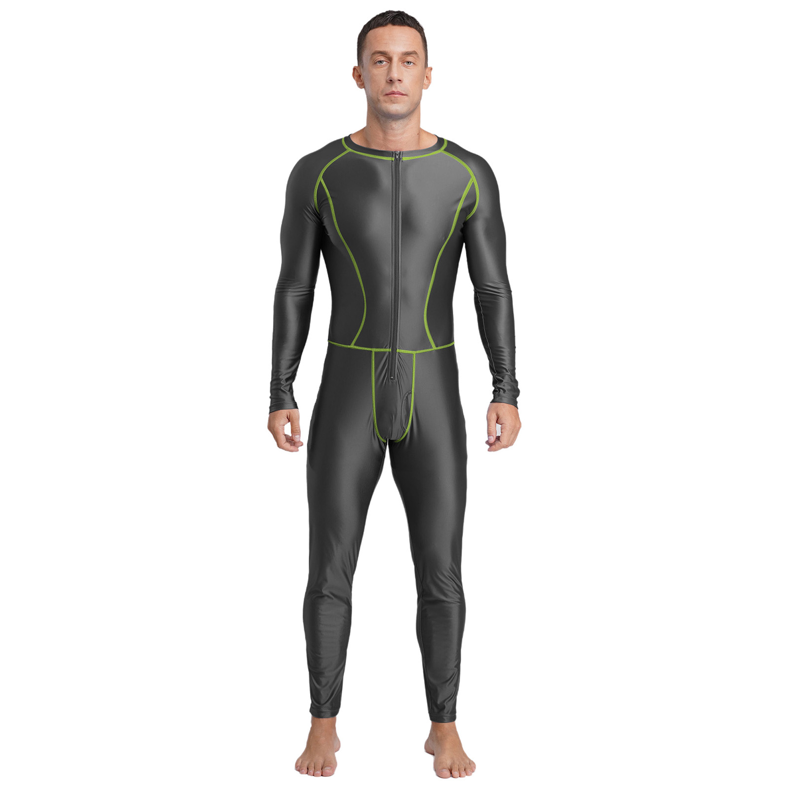 Swimwear Mens Swimsuit Glossy  - مراجعة Compression Long Pant وسعره