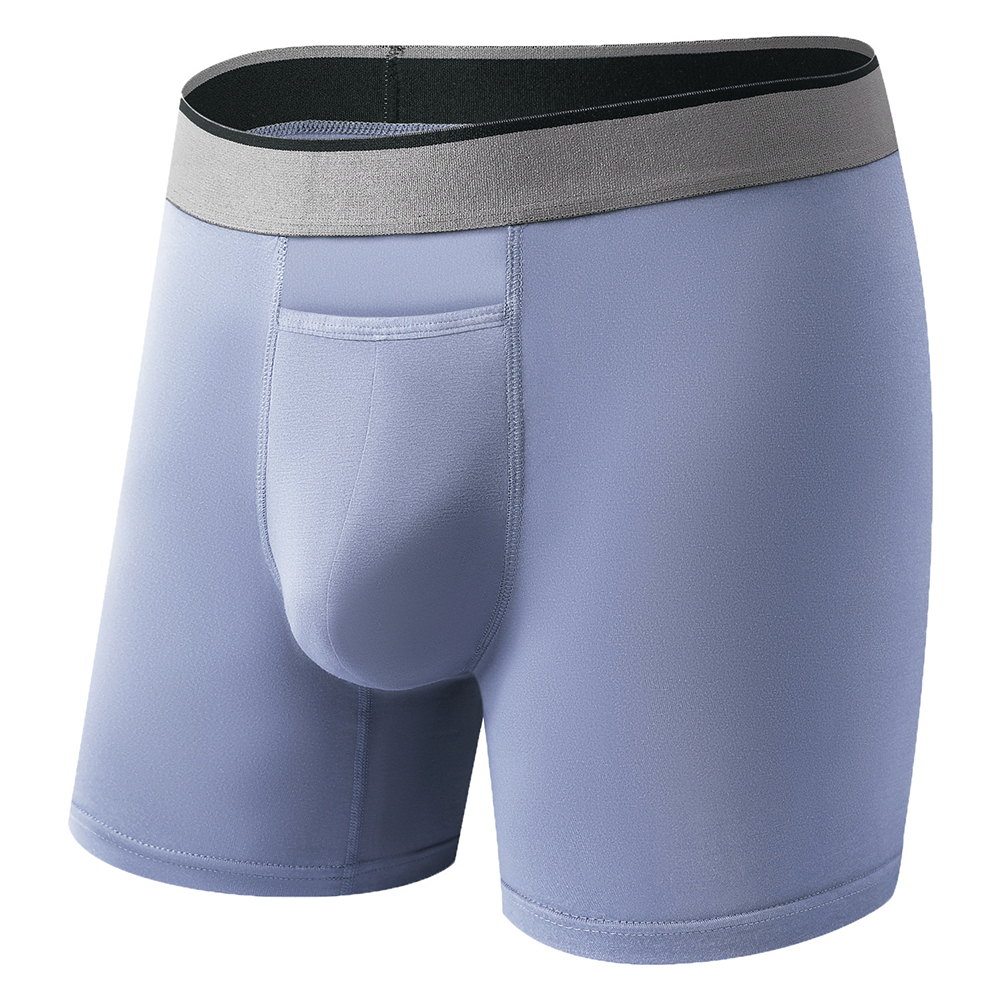 1pc Men Long Leg Shorts Soft U - مراجعة Long Leg Trunk Men وسعره
