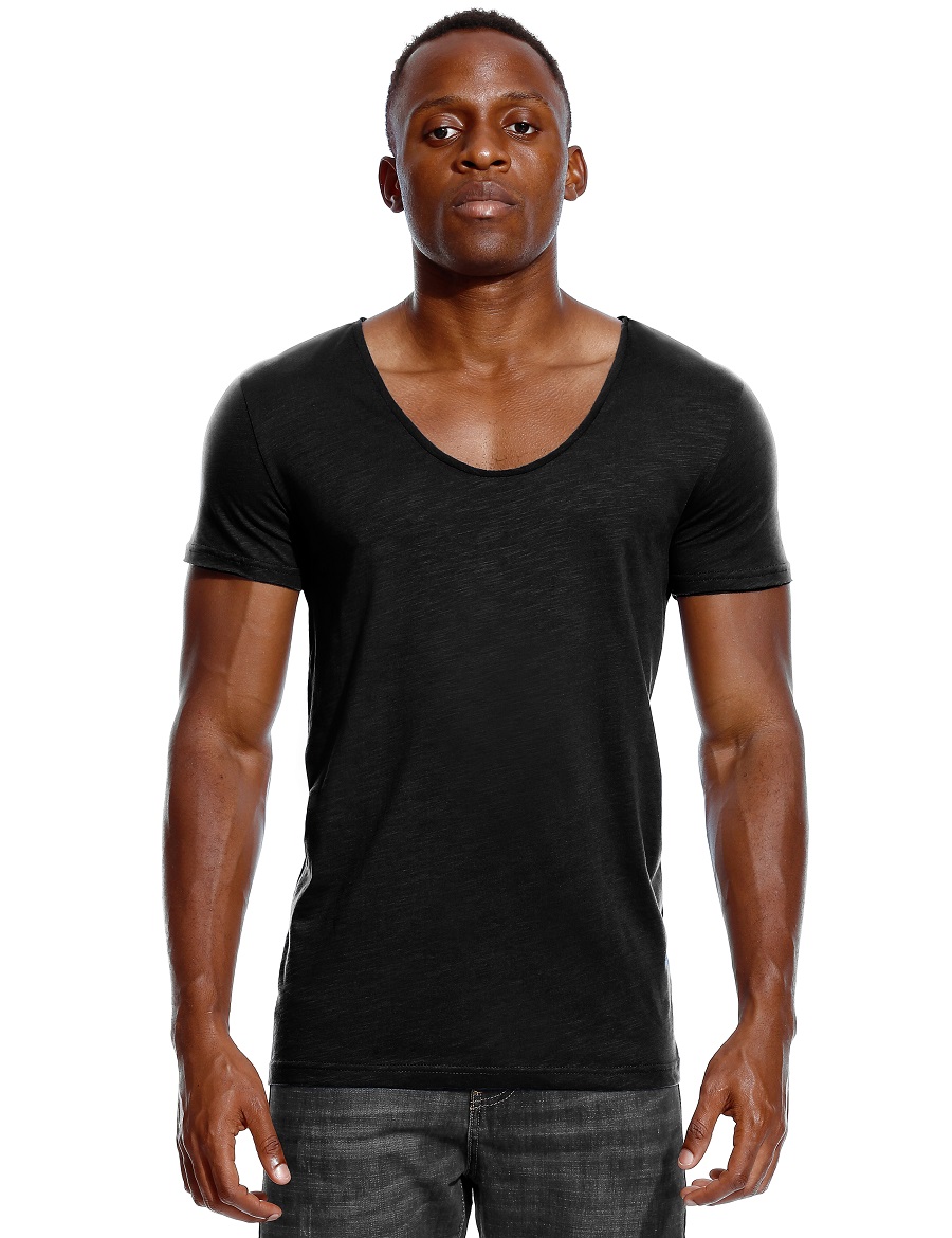Scoop Neck T Shirt for Men Low - مراجعة Undershirt Crew Neck وسعره