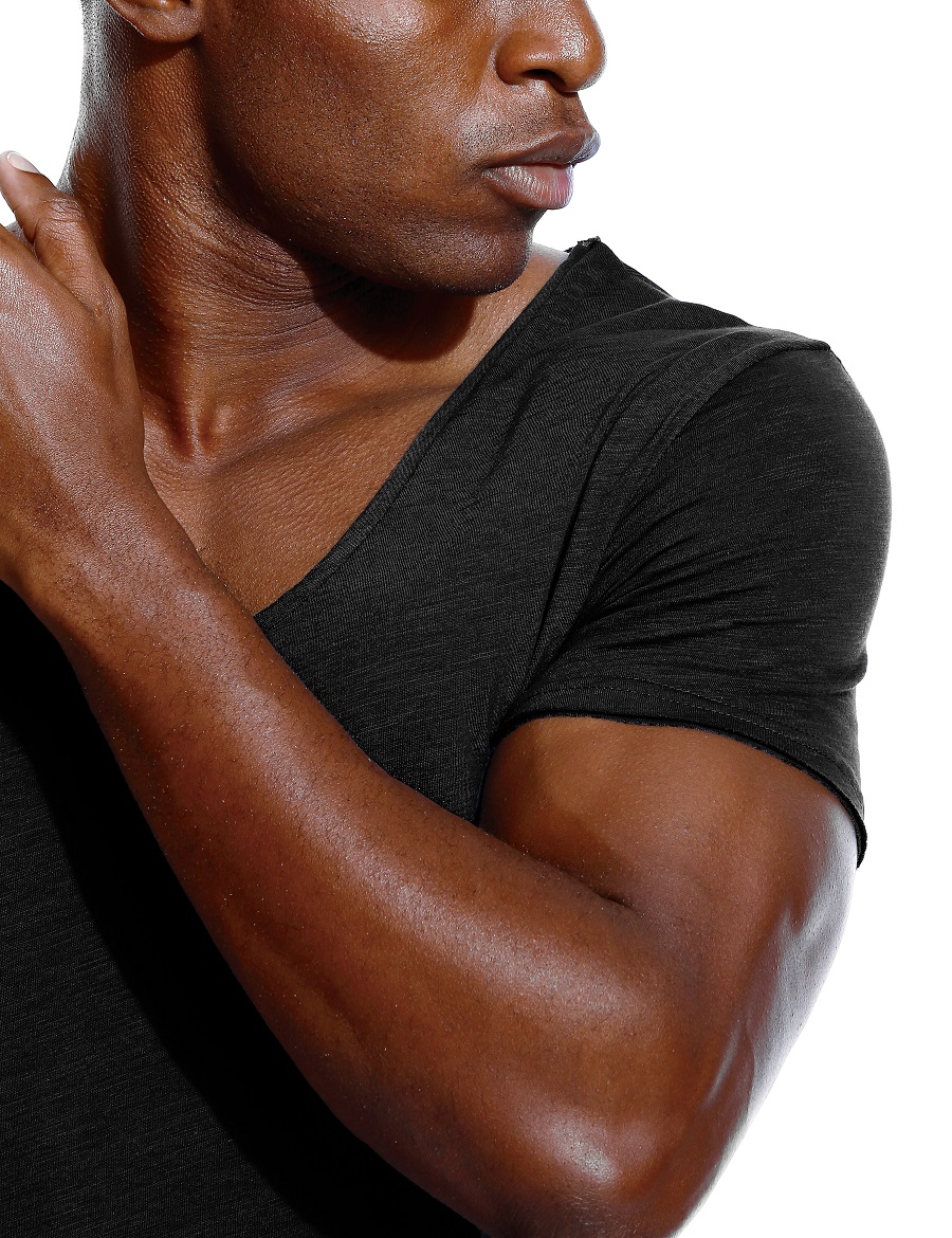 Scoop Neck T Shirt for Men Low - مراجعة Undershirt Crew Neck وسعره