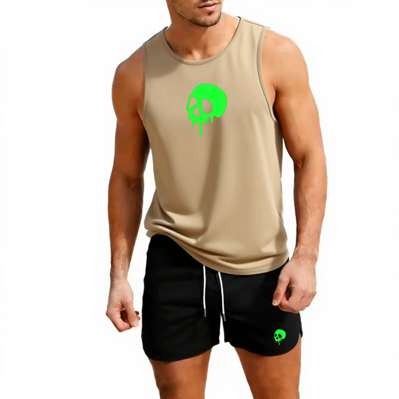 Fitness loose men tank top  sl - مراجعة Sleeveless Undershirt وسعره