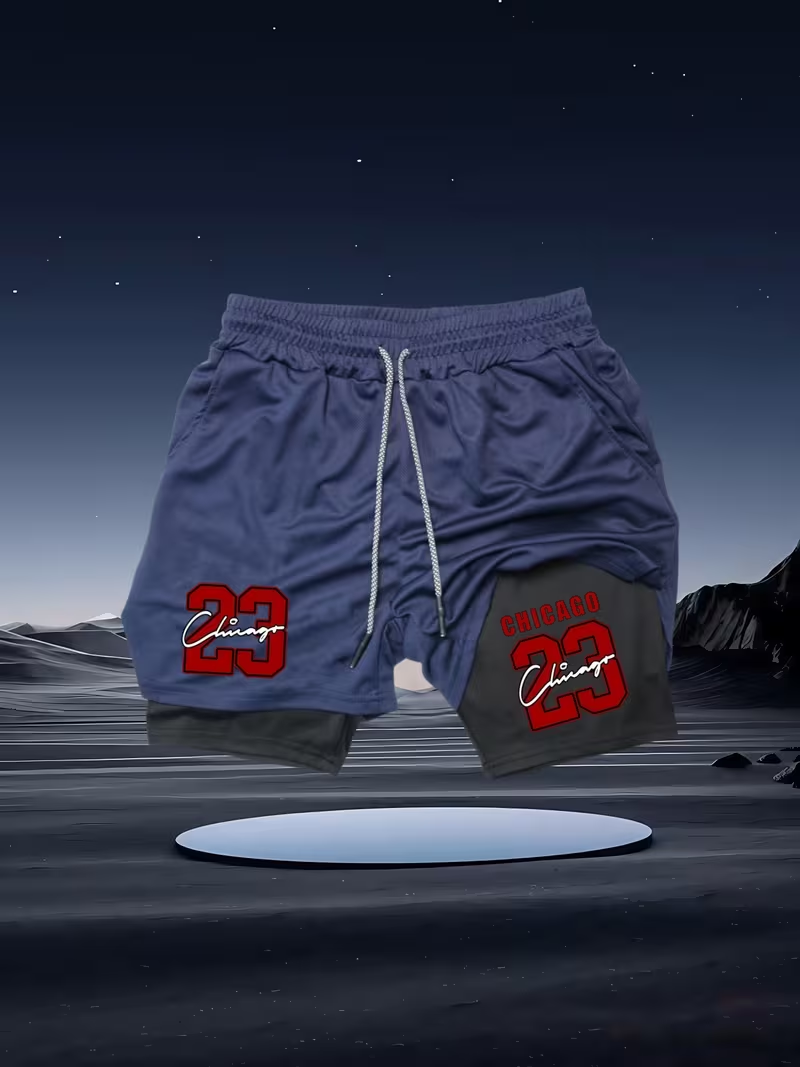 2026 New Men's Quick-Dry Doubl - مراجعة Compression Shorts Athletes وسعره