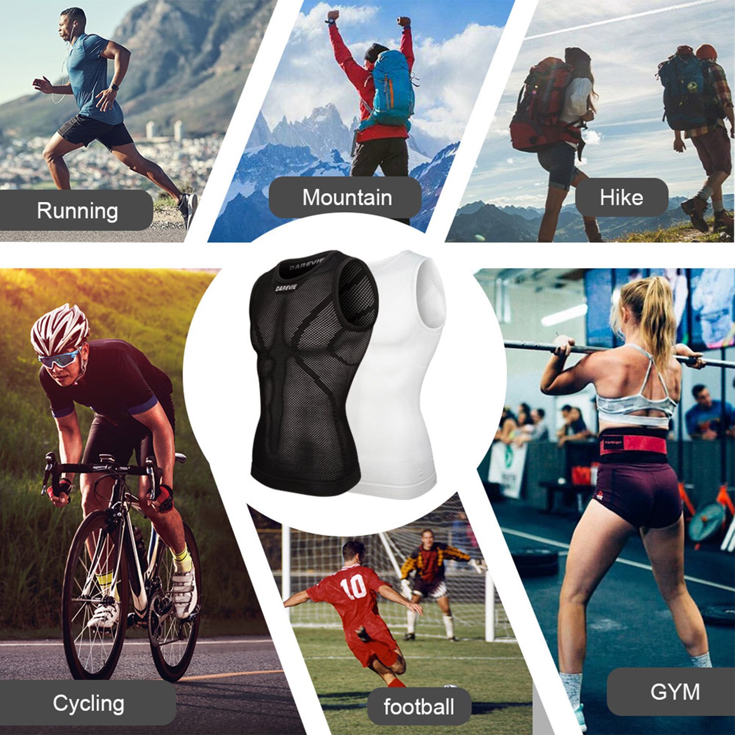 DAREVIE Cycling First Layer Ma - مراجعة Sleeveless Undershirt وسعره