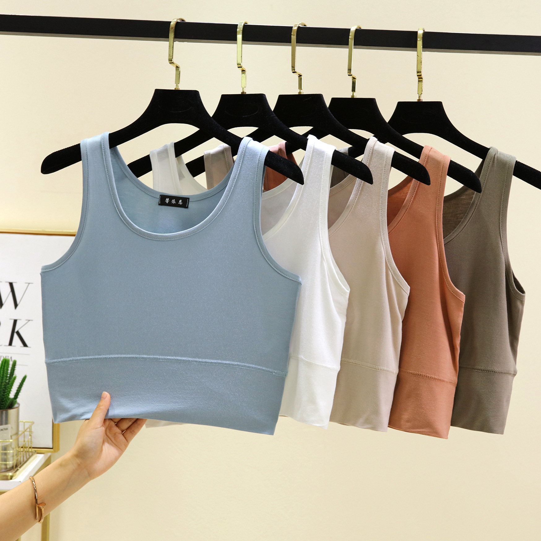 Modal O Neck cropped top Elast - مراجعة Sleeveless Undershirt وسعره