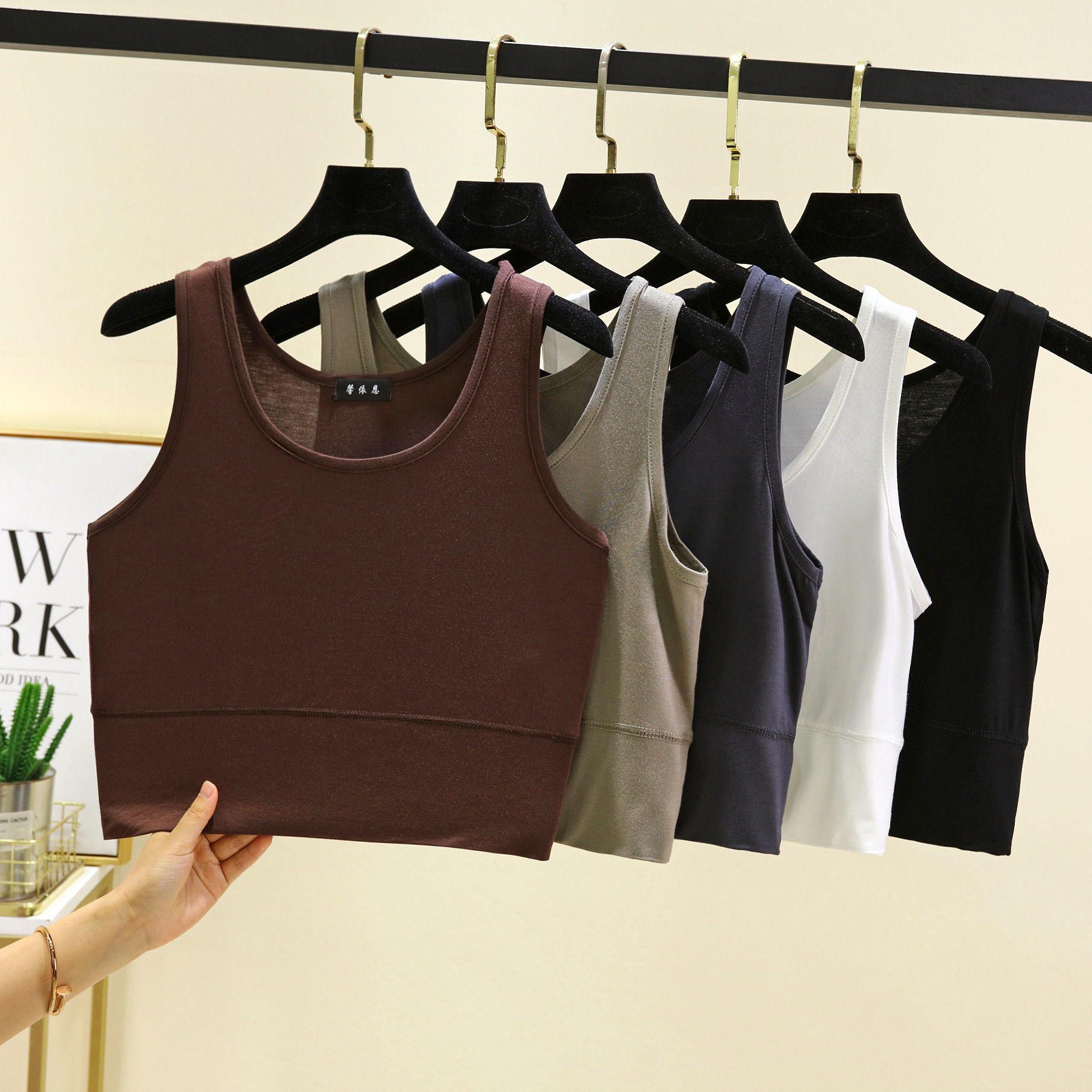 Modal O Neck cropped top Elast - مراجعة Sleeveless Undershirt وسعره