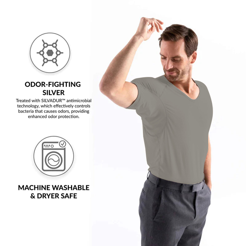 Men Undershirts Anti-transpira - مراجعة Undershirt Crew Neck وسعره