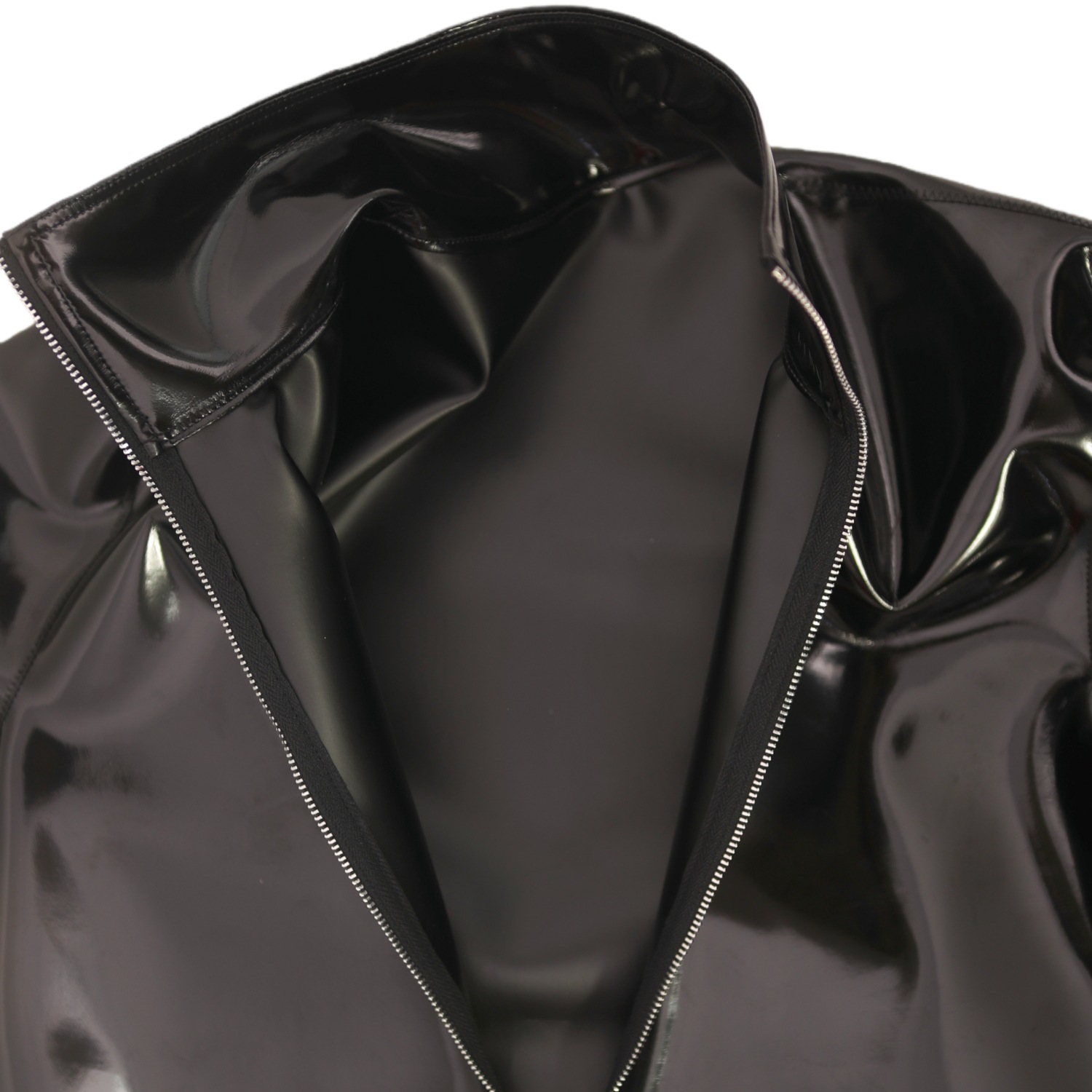 Sexy Men PVC Glossy Shiny Long - مراجعة T Shirt Tight Fit وسعره