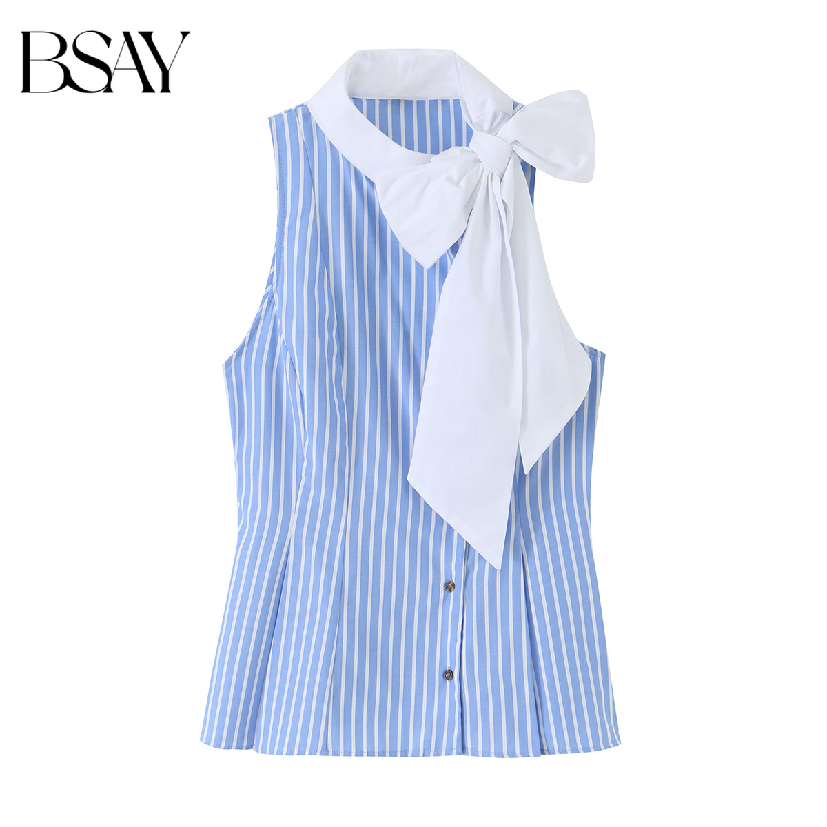 BSAY 2026 Summer Blue White St - مراجعة Suspender Tank Top وسعره