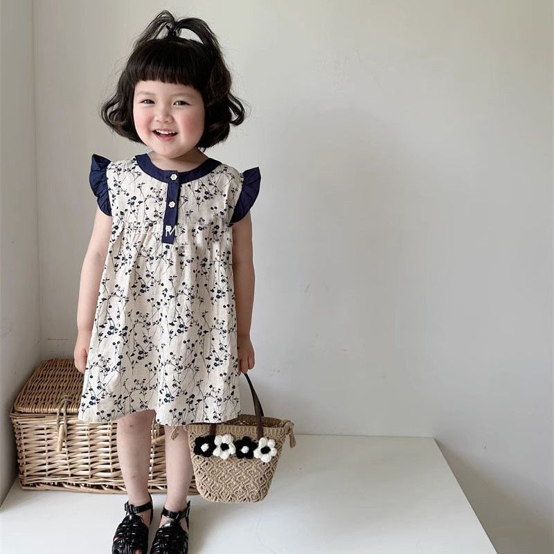 Girls summer floral dress 2024 - مراجعة Undershirt Crew Neck وسعره