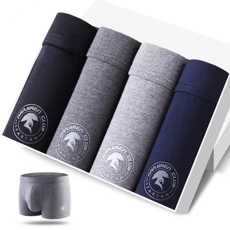 4pcs Men's Panties Sexy Shorts - مراجعة Boxer Brief Pack Cotton وسعره