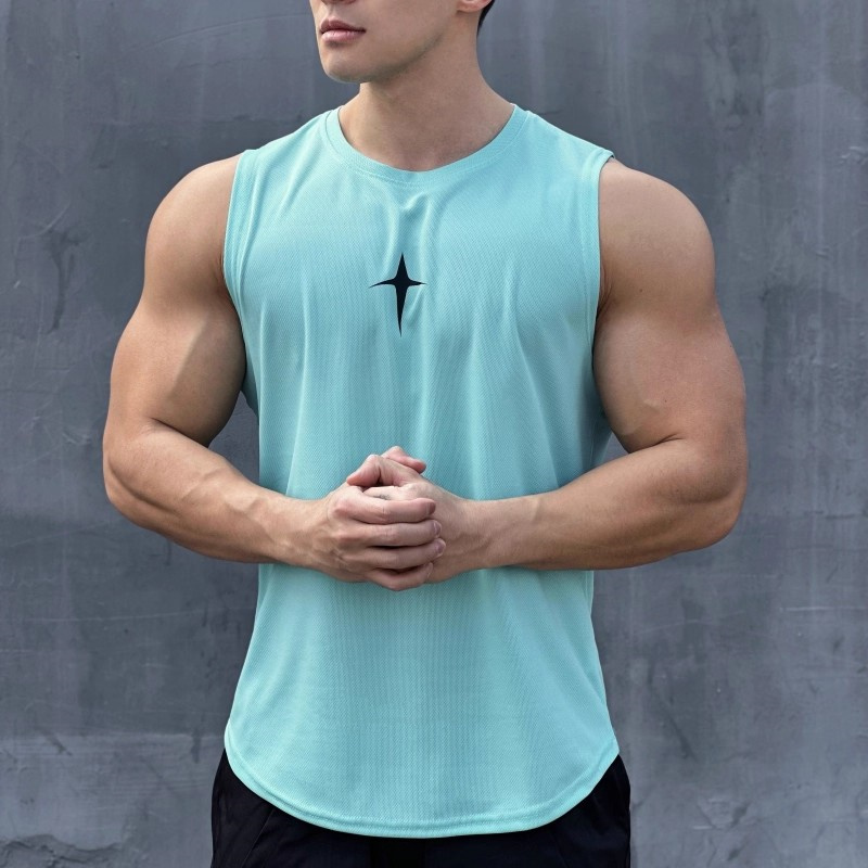 summer Sleeveless vest outdoor - مراجعة Undershirt Crew Neck وسعره