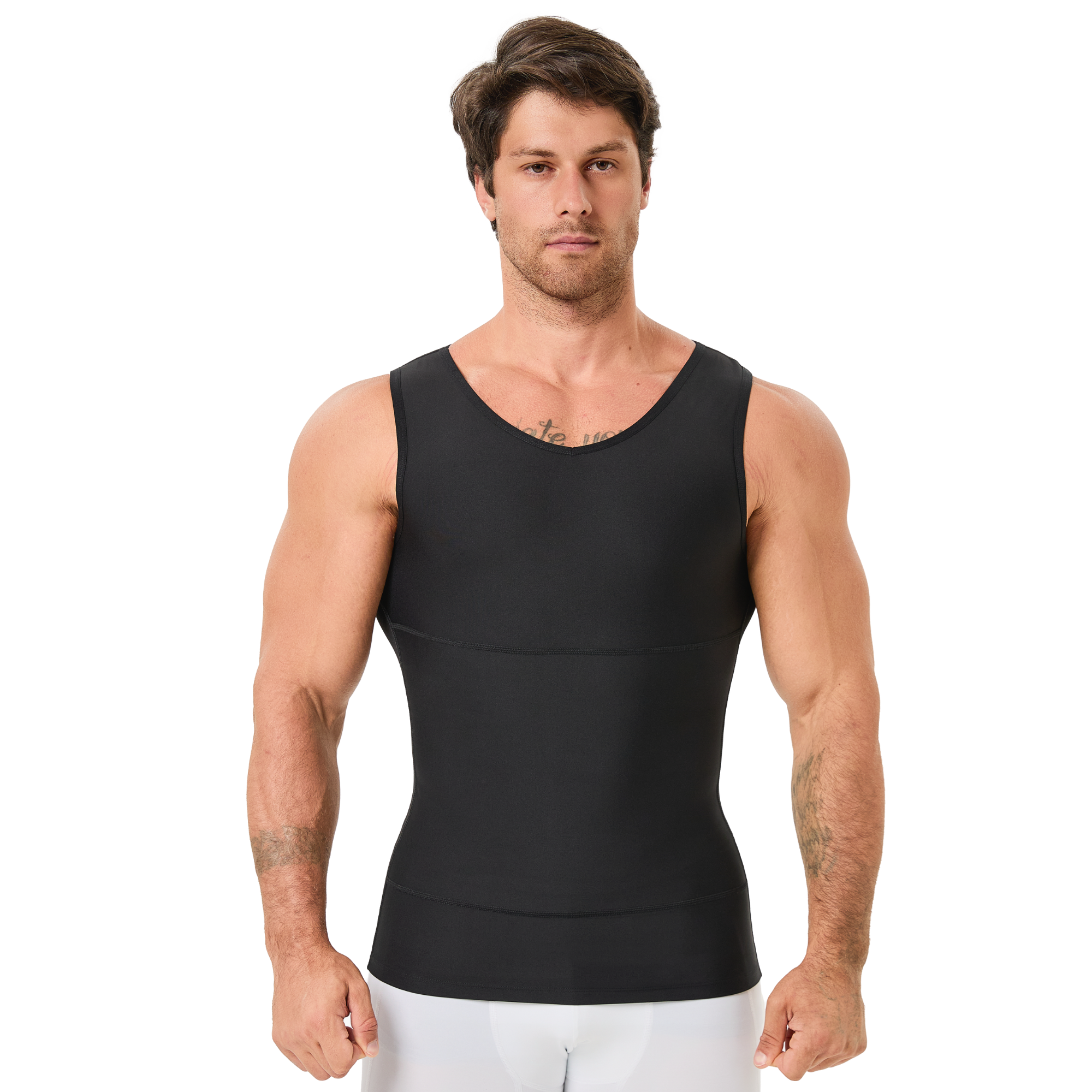 Men's V Neck Compression Shape - مراجعة Undershirt Crew Neck وسعره
