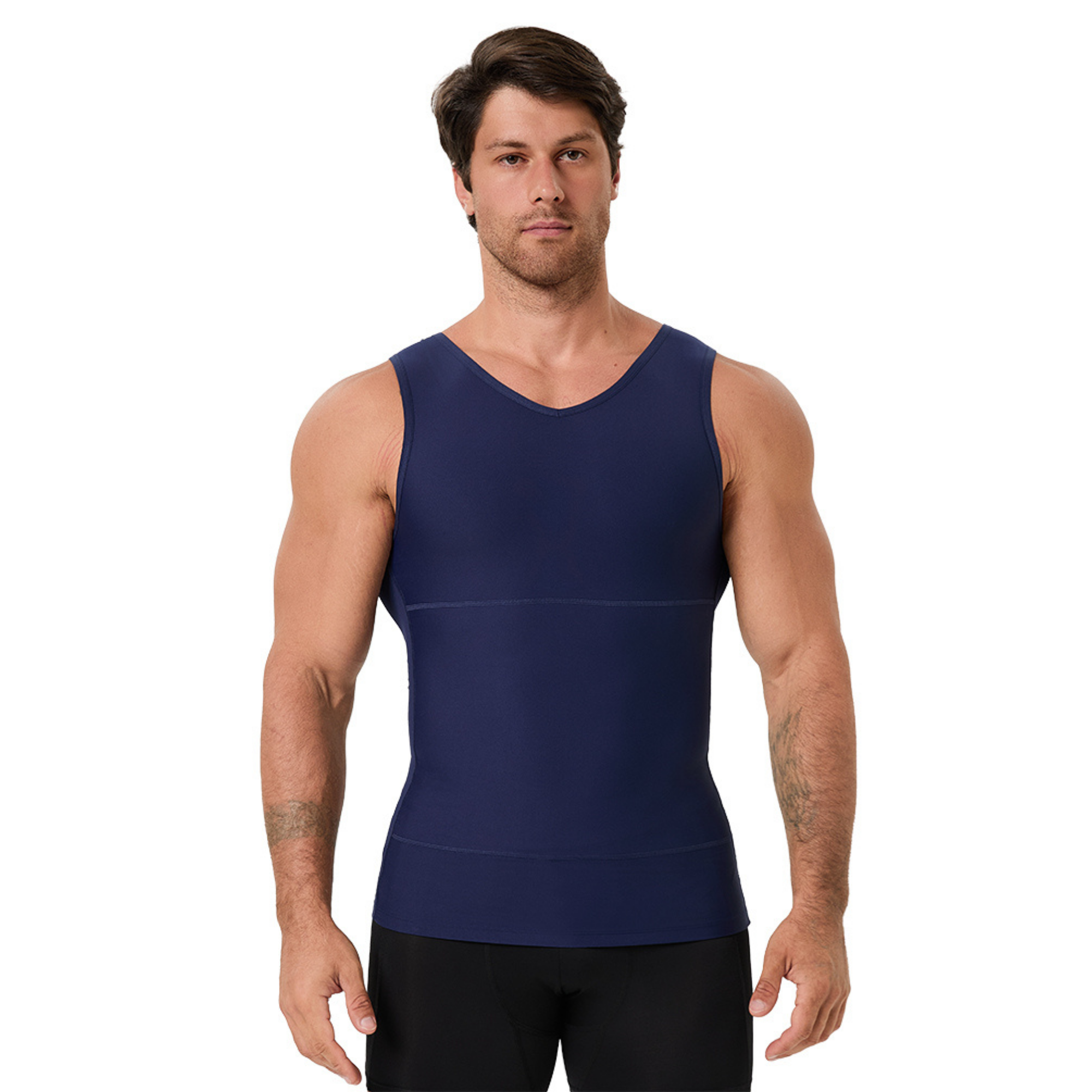 Men's V Neck Compression Shape - مراجعة Undershirt Crew Neck وسعره