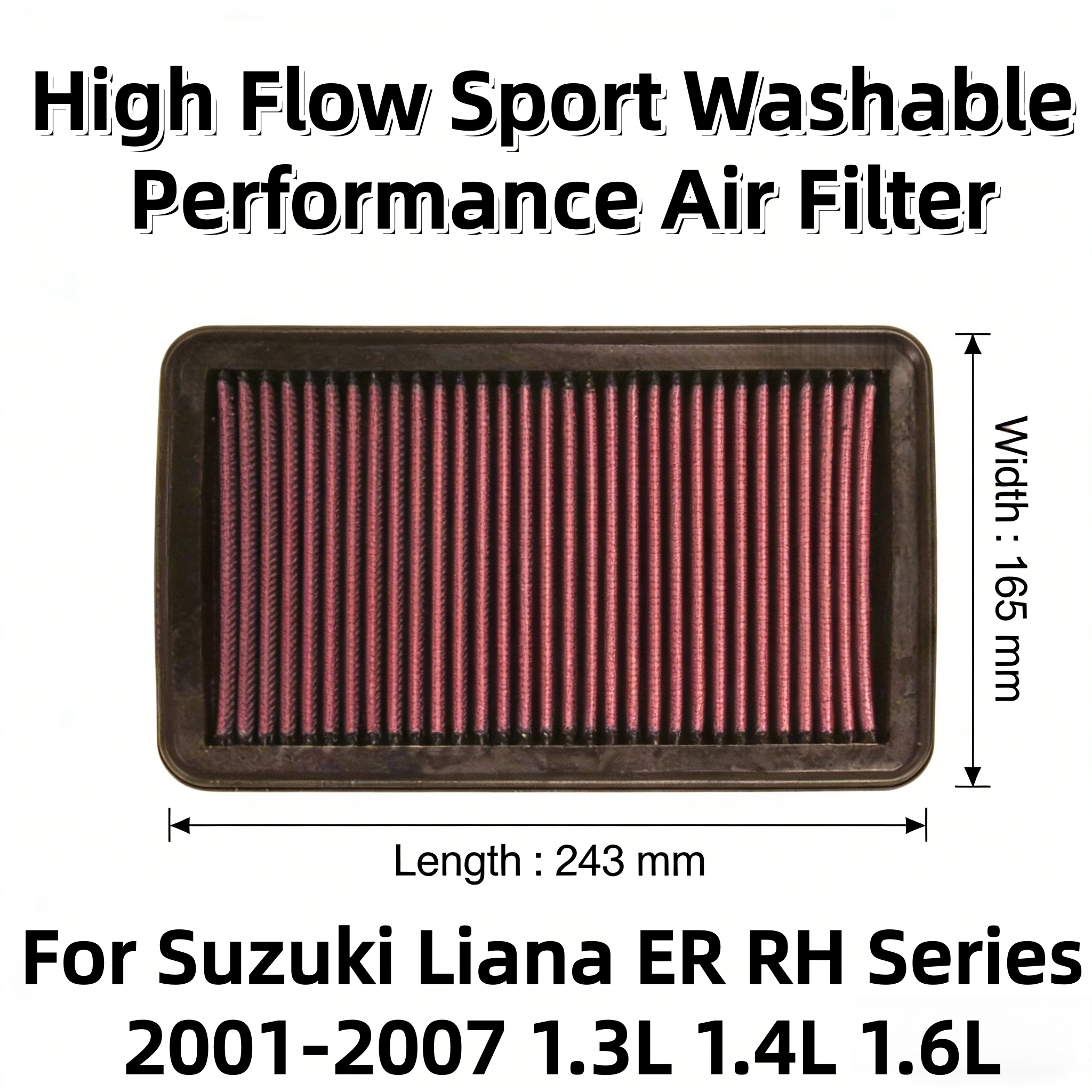 For Suzuki Liana ER RH Series  - مراجعة Performance Boxer Sport وسعره