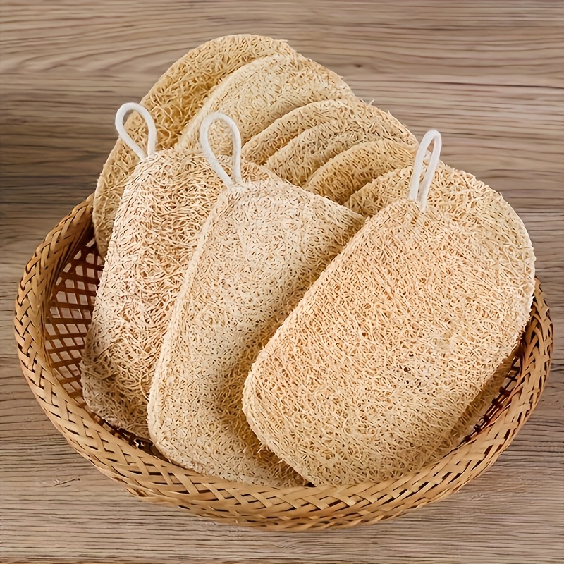 6pcs Natural Loofah Exfoliatin - مراجعة Bamboo Fiber Trunk وسعره