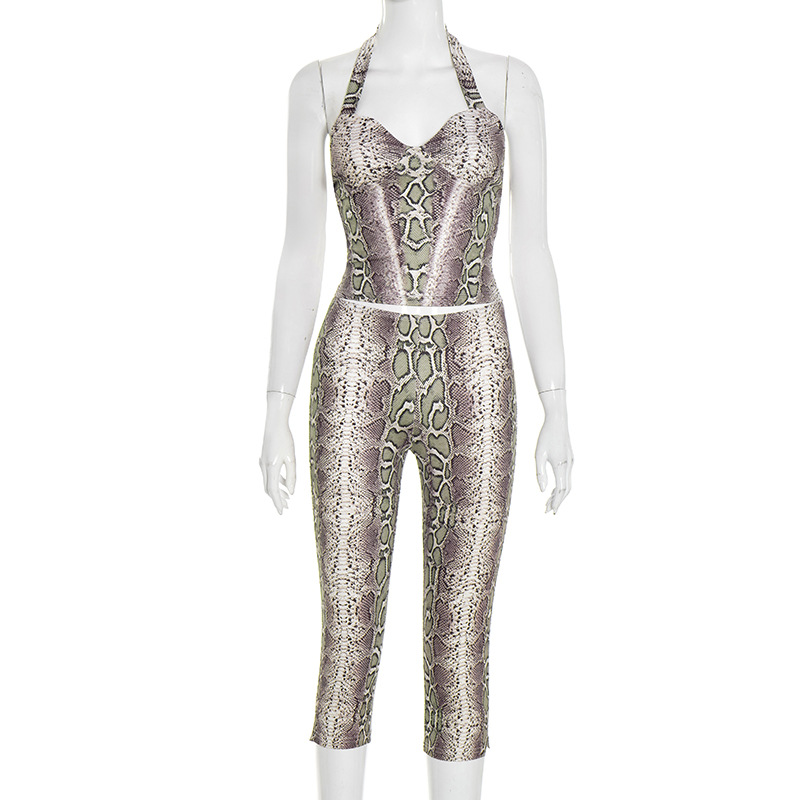 Serpentine Print Women Sexy 2  - مراجعة Suspender Tank Top وسعره