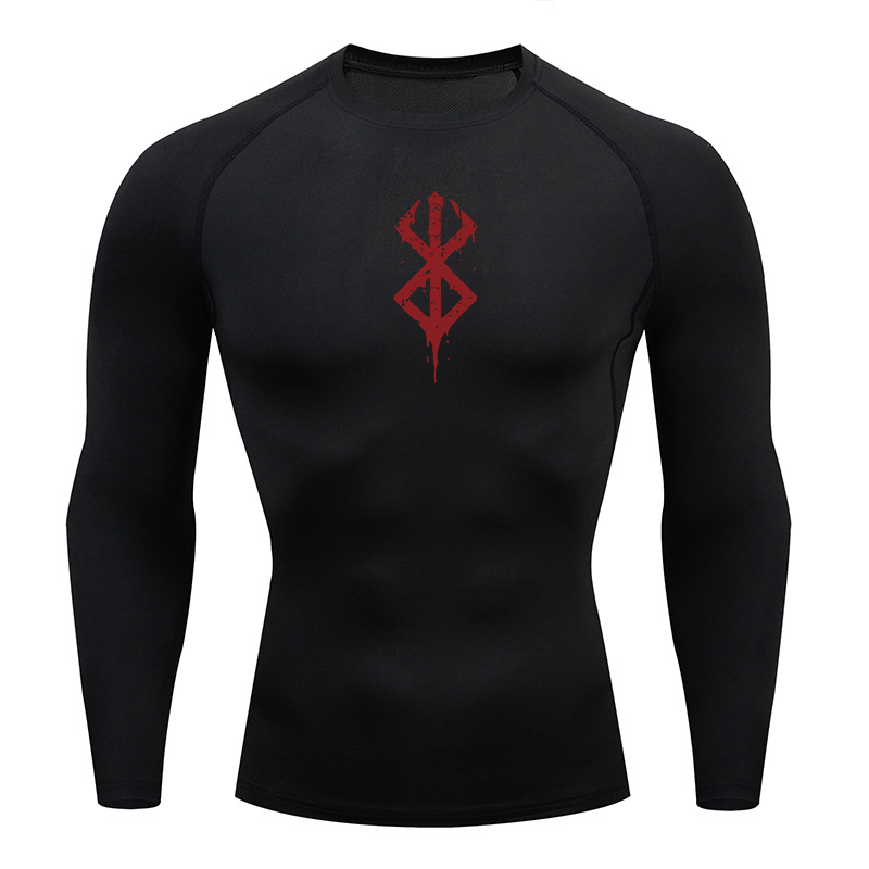 Men's Print Long Sleeve Compre - مراجعة Base Layer Top وسعره