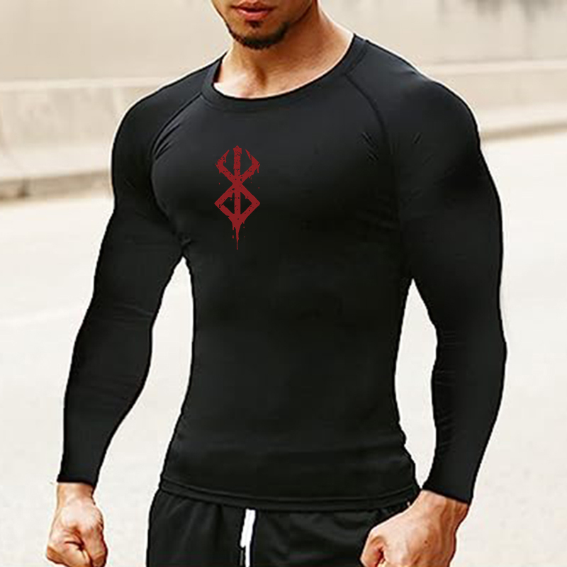Men's Print Long Sleeve Compre - مراجعة Base Layer Top وسعره