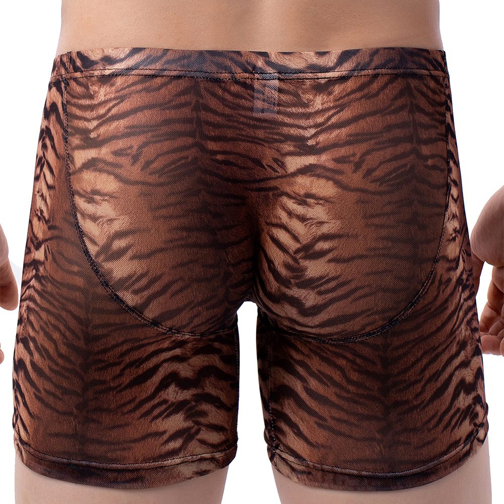 iKingsky Men's Tiger Stripes L - مراجعة Long Leg Trunk Men وسعره