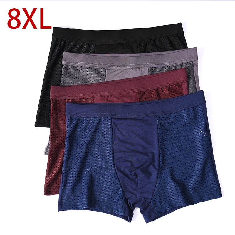 L-8XL Plus Banboo Fiber Men Un - مراجعة Boxer Shorts Modal وسعره