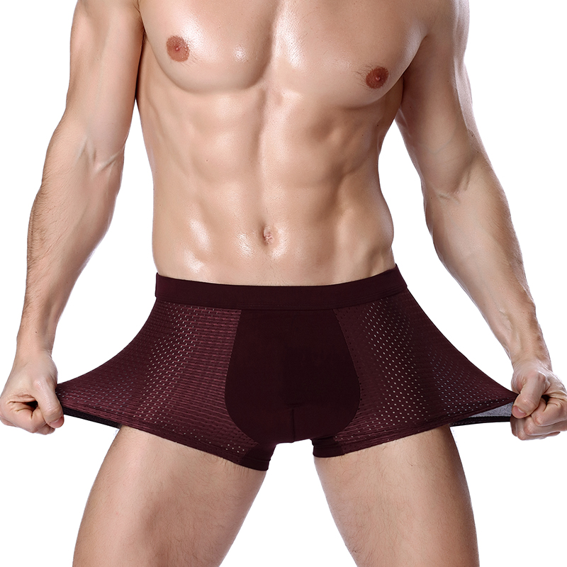 L-8XL Plus Banboo Fiber Men Un - مراجعة Boxer Shorts Modal وسعره