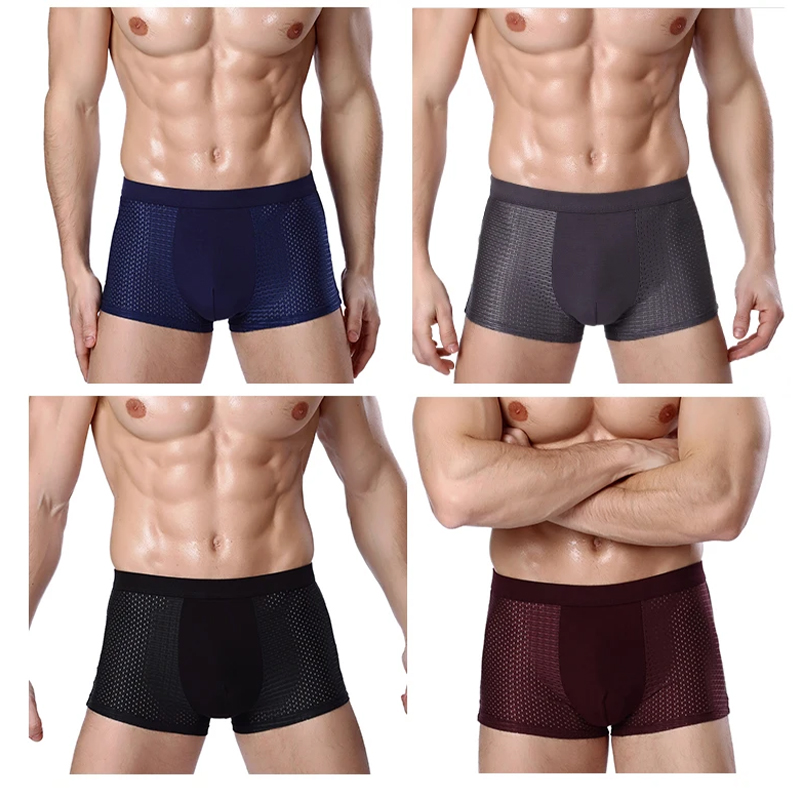 L-8XL Plus Banboo Fiber Men Un - مراجعة Boxer Shorts Modal وسعره