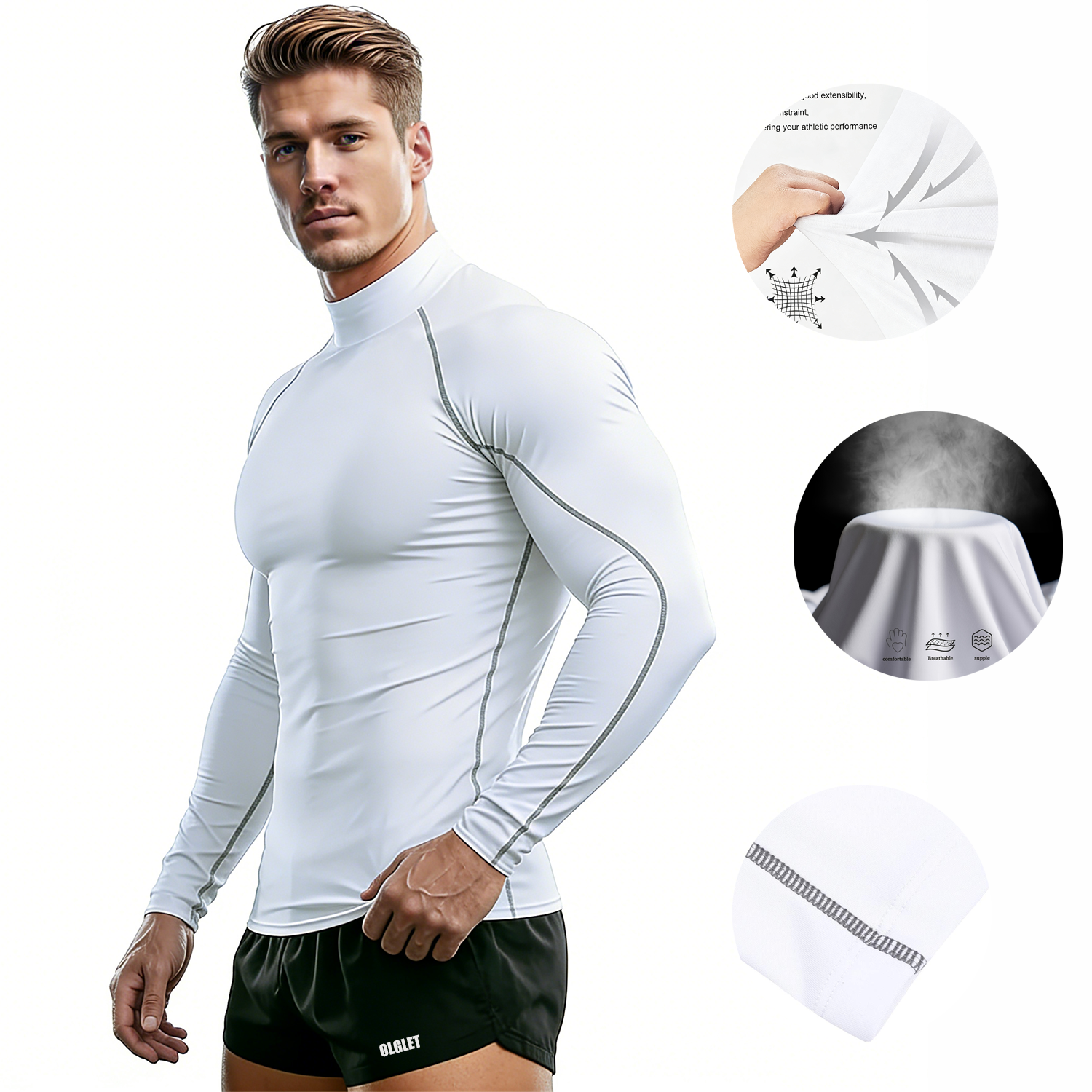 Sport T-shirt Men Compression  - مراجعة T Shirt Tight Fit وسعره