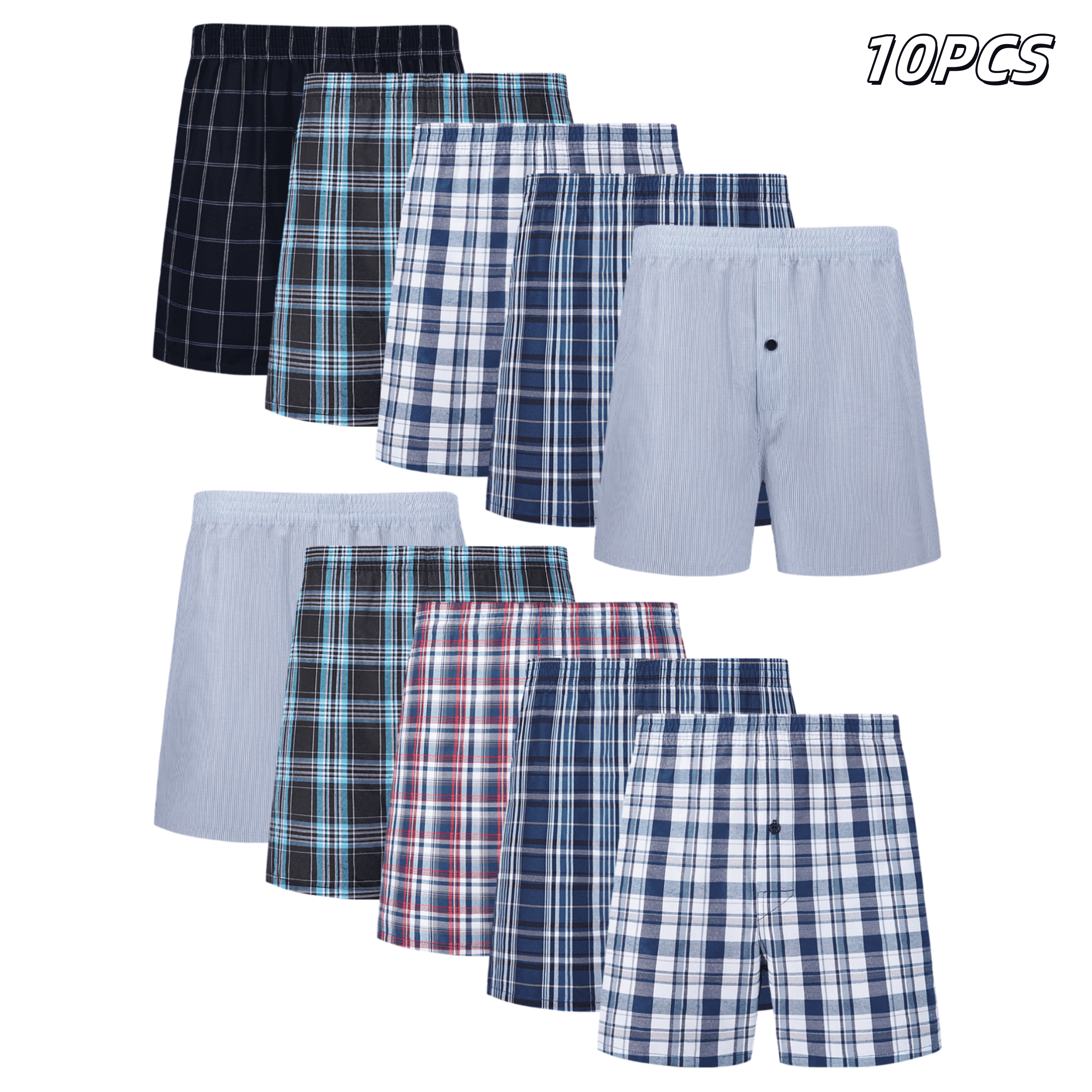 10pcs Men's Underwear Spring/S - مراجعة Boxer Brief Pack Cotton وسعره