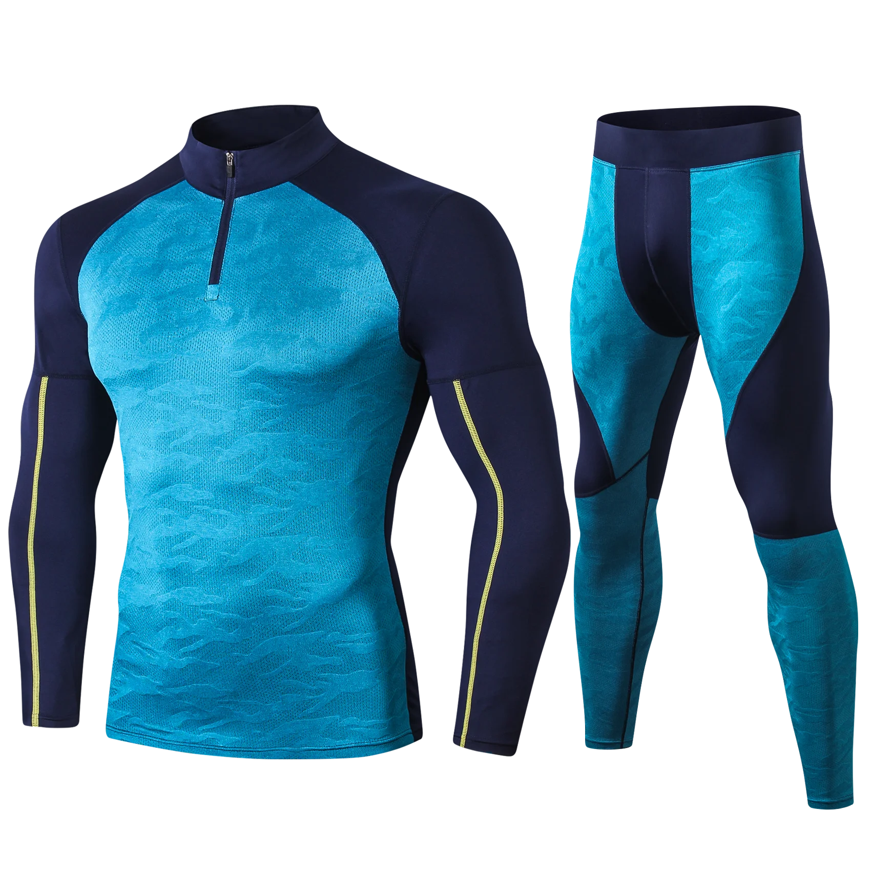 Mens Running Set Compression T - مراجعة Compression Long Pant وسعره