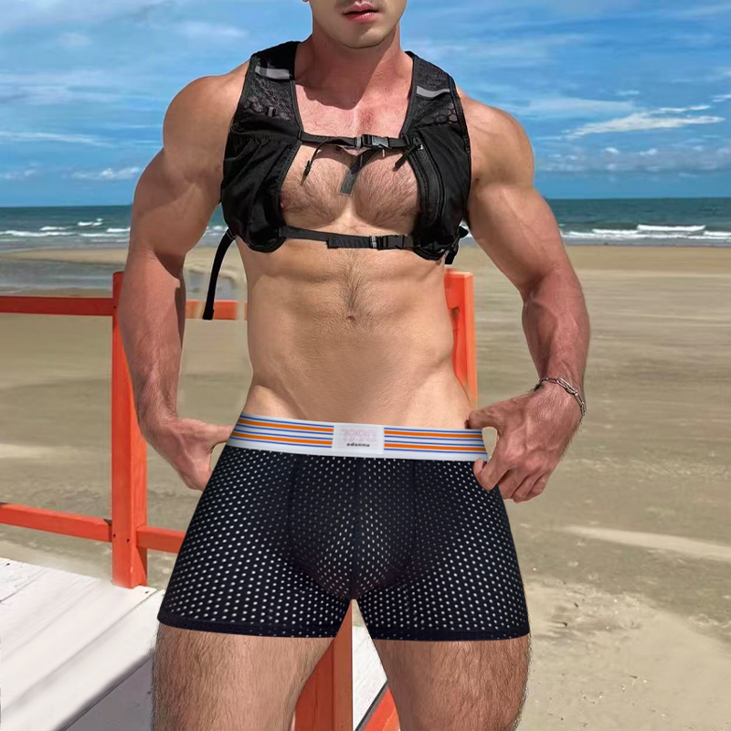 Fashionable Freely Detachable  - مراجعة Mesh Sport Boxer وسعره