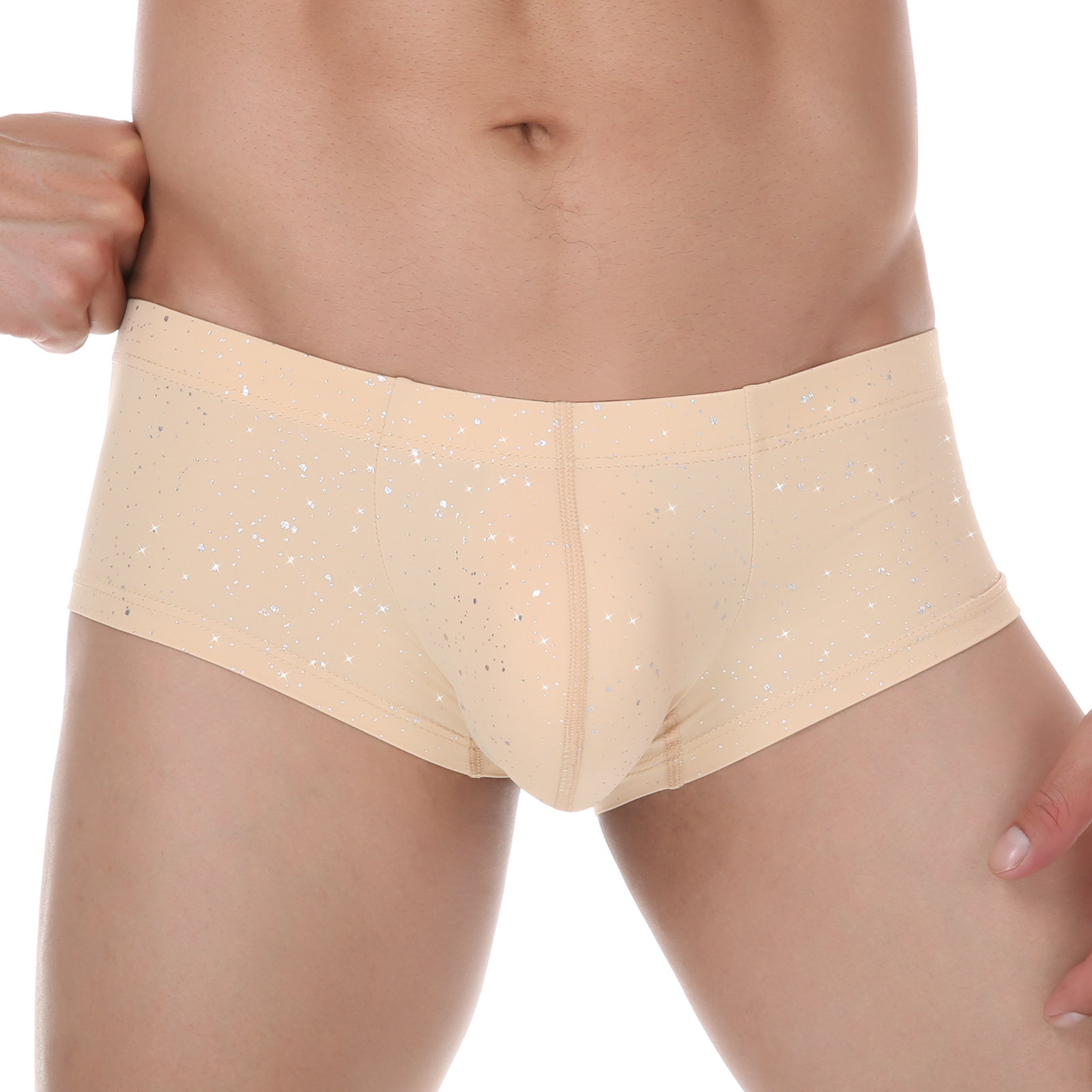 Men Sequin Boxers Shorts Sport - مراجعة Pouch Boxer Pouch وسعره