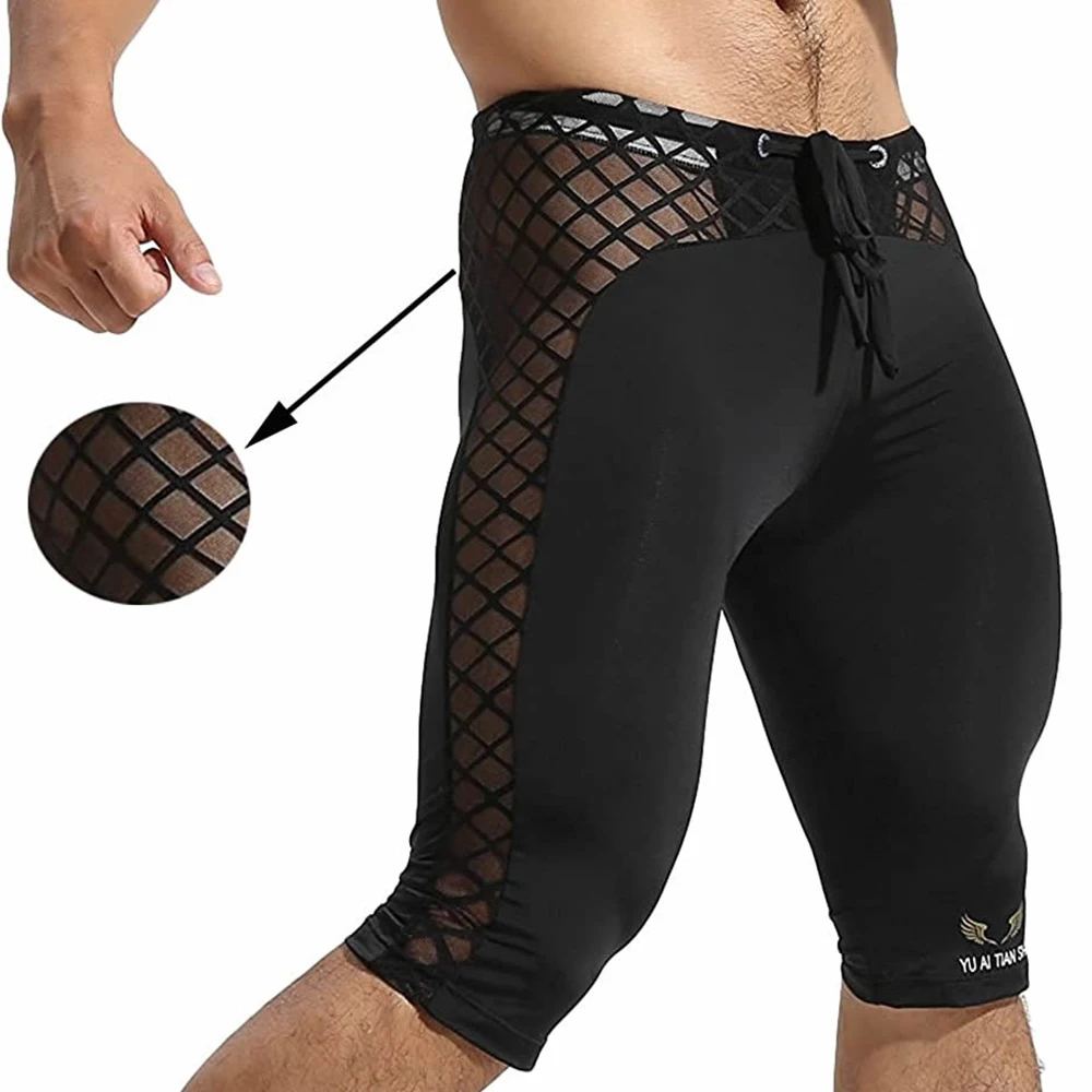 Men Sport Fitness Shorts Quick - مراجعة Mesh Sport Boxer وسعره