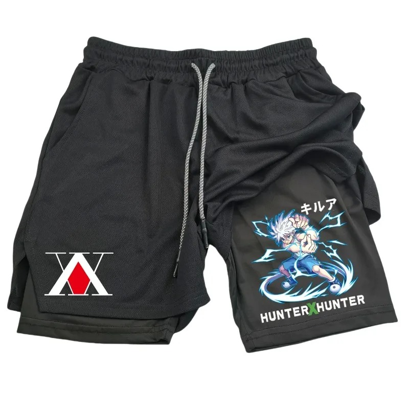 Mens 2in1 Running Short with P - مراجعة Compression Shorts Athletes وسعره
